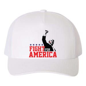 Donald Trump Shooting Fight For America Trump Assassination Attempt Yupoong Adult 5-Panel Trucker Hat