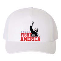 Donald Trump Shooting Fight For America Trump Assassination Attempt Yupoong Adult 5-Panel Trucker Hat