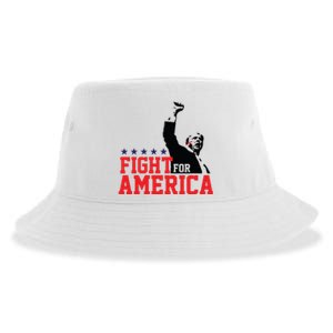 Donald Trump Shooting Fight For America Trump Assassination Attempt Sustainable Bucket Hat