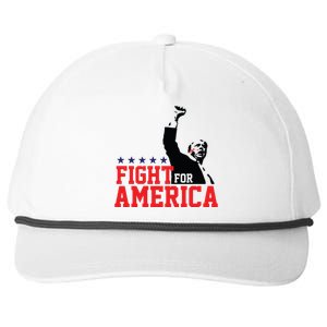 Donald Trump Shooting Fight For America Trump Assassination Attempt Snapback Five-Panel Rope Hat