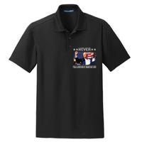 Donald Trump Shot Never Surrender 2024 Dry Zone Grid Polo