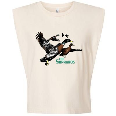 Ducks The Sopranos Do You Feel Depressed The Duck Left I Garment-Dyed Women's Muscle Tee