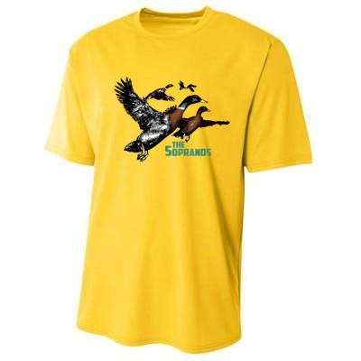 Ducks The Sopranos Do You Feel Depressed The Duck Left I Performance Sprint T-Shirt