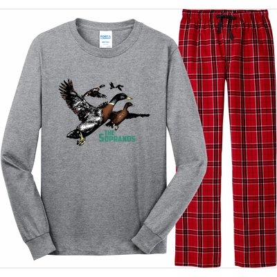 Ducks The Sopranos Do You Feel Depressed The Duck Left I Long Sleeve Pajama Set