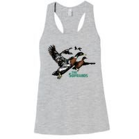 Ducks The Sopranos Do You Feel Depressed The Duck Left I Women's Racerback Tank