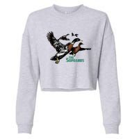 Ducks The Sopranos Do You Feel Depressed The Duck Left I Cropped Pullover Crew