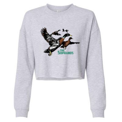 Ducks The Sopranos Do You Feel Depressed The Duck Left I Cropped Pullover Crew