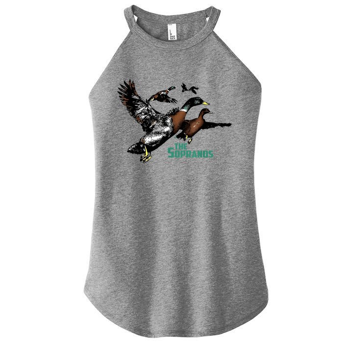 Ducks The Sopranos Do You Feel Depressed The Duck Left I Women's Perfect Tri Rocker Tank