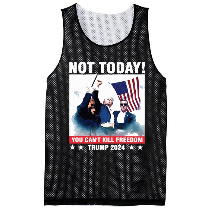 Donald Trump Shooting Not Today Trump Assassination Attempt Mesh Reversible Basketball Jersey Tank