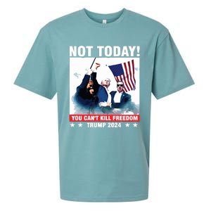 Donald Trump Shooting Not Today Trump Assassination Attempt Sueded Cloud Jersey T-Shirt