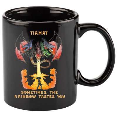 Dragon Tiamat Sometimes The Rainbow Tastes You 11oz C Handle Ceramic Mug