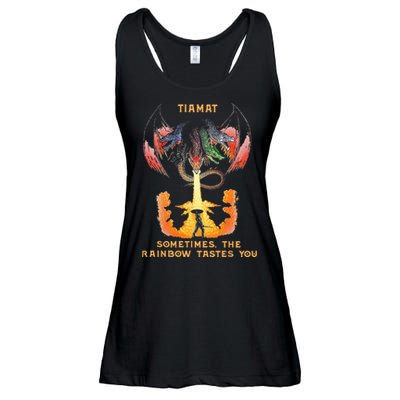 Dragon Tiamat Sometimes The Rainbow Tastes You Ladies Essential Flowy Tank