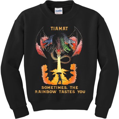 Dragon Tiamat Sometimes The Rainbow Tastes You Kids Sweatshirt