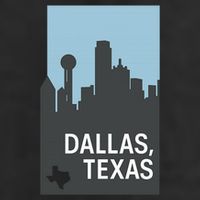 Dallas Texas Simple 7 Panel Mesh Trucker Snapback Hat