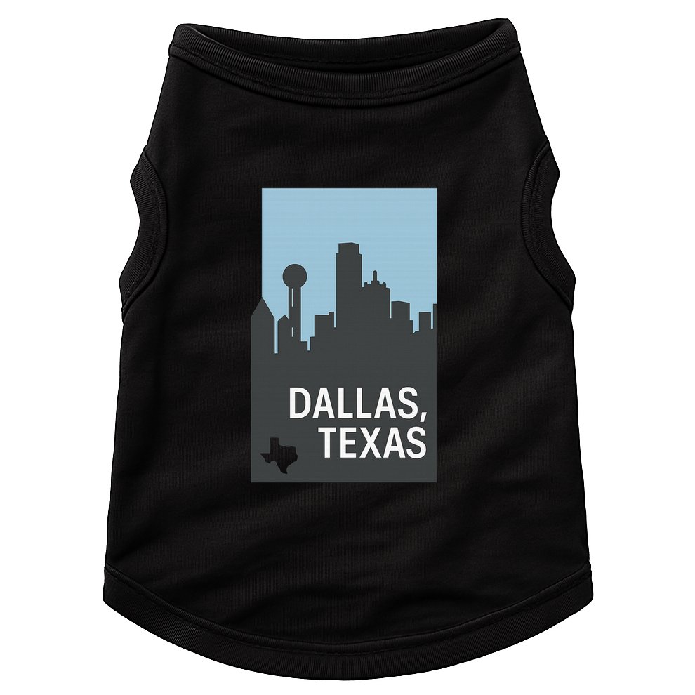 Dallas Texas Simple Doggie Tank