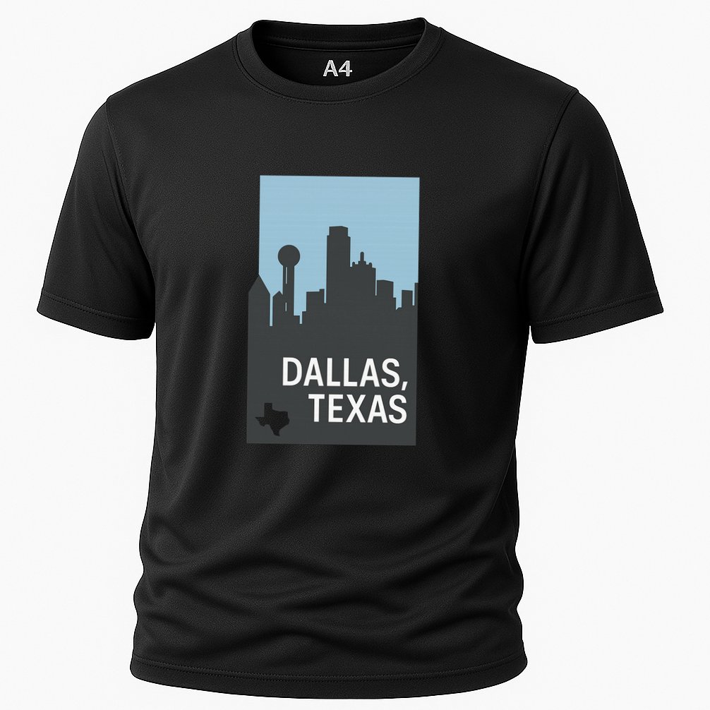 Dallas Texas Simple Cooling Performance Crew T-Shirt
