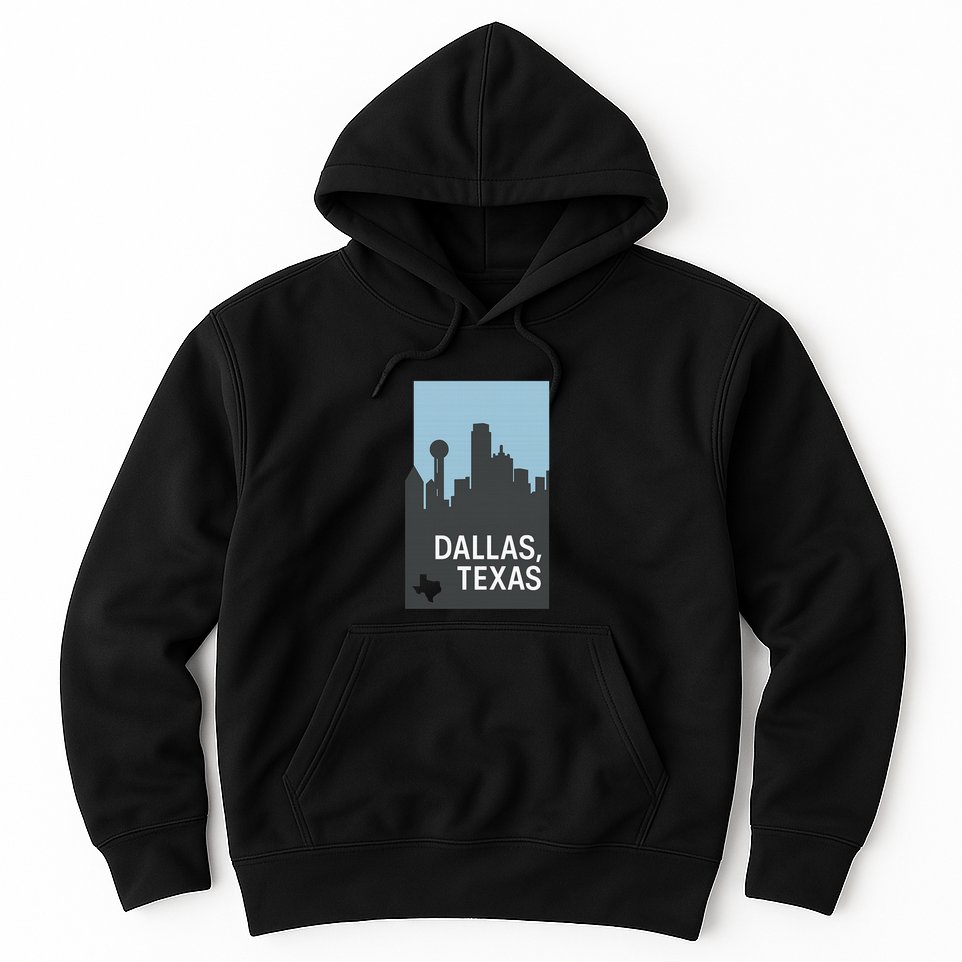Dallas Texas Simple Hoodie