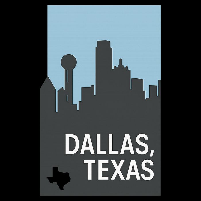 Dallas Texas Simple Sustainable Bucket Hat