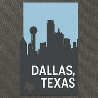Dallas Texas Simple Cotton Canvas Backpack