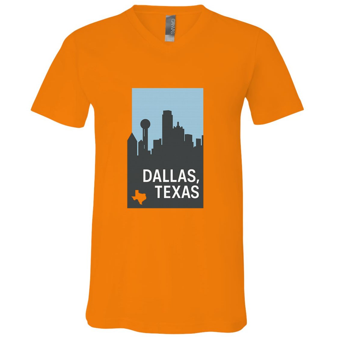 Dallas Texas Simple V-Neck T-Shirt