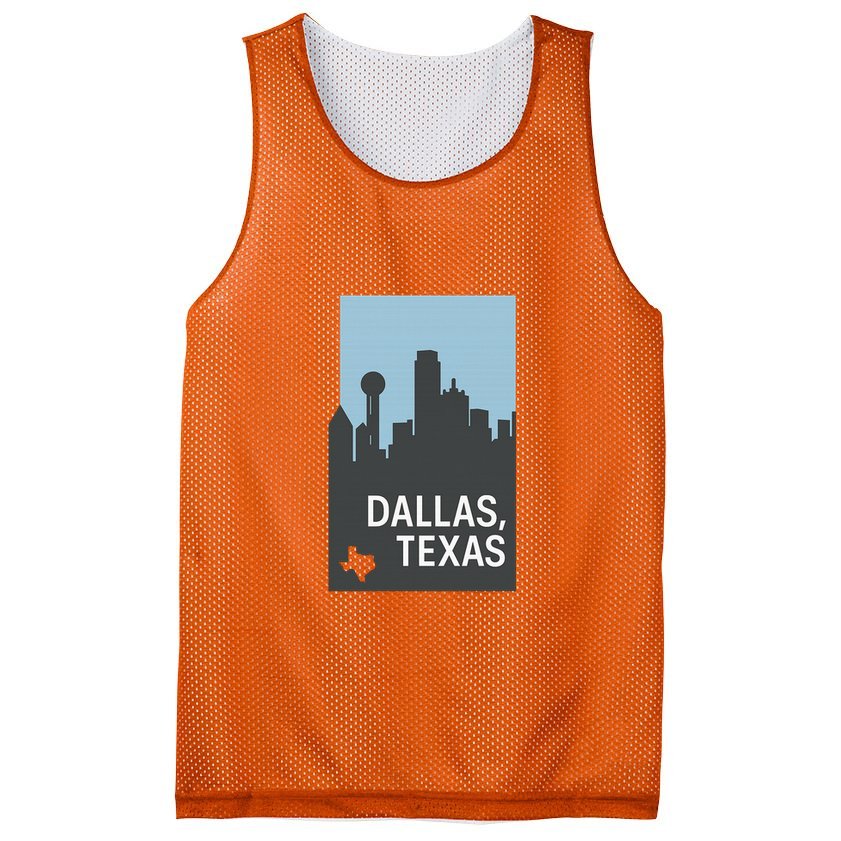 Dallas Texas Simple Mesh Reversible Basketball Jersey Tank