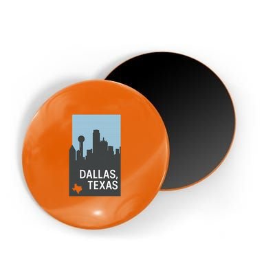 Dallas Texas Simple Magnet