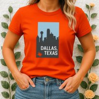 Dallas Texas Simple Womens T-Shirt
