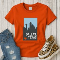 Dallas Texas Simple Womens T-Shirt