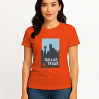Dallas Texas Simple Womens T-Shirt