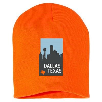 Dallas Texas Simple Short Acrylic Beanie