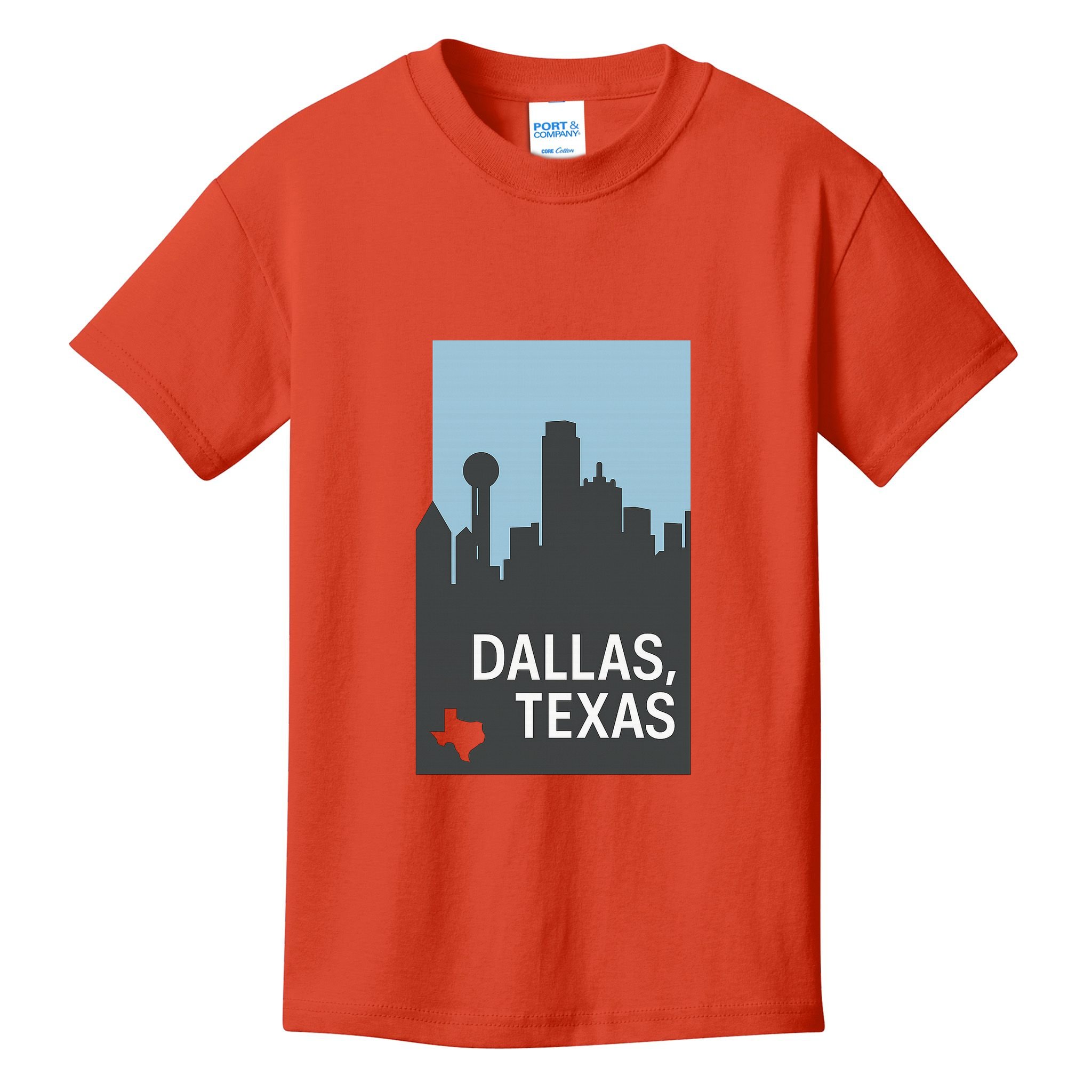 Dallas Texas Simple Kids T-Shirt