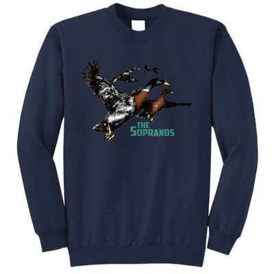 Ducks The Sopranos Do You Feel Depressed The Duck Left I Tall Sweatshirt