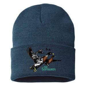 Ducks The Sopranos Do You Feel Depressed The Duck Left I Sustainable Knit Beanie