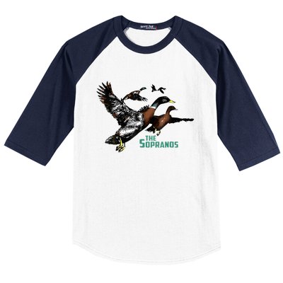 Ducks The Sopranos Do You Feel Depressed The Duck Left I Baseball Sleeve Shirt