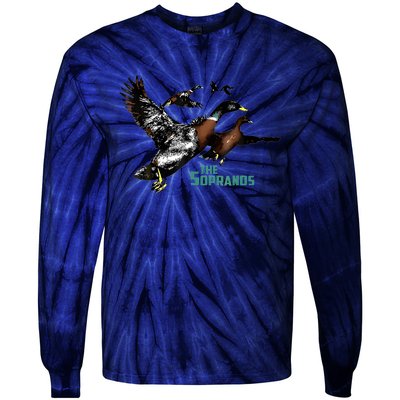 Ducks The Sopranos Do You Feel Depressed The Duck Left I Tie-Dye Long Sleeve Shirt