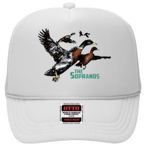 Ducks The Sopranos Do You Feel Depressed The Duck Left I High Crown Mesh Back Trucker Hat