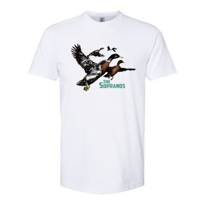 Ducks The Sopranos Do You Feel Depressed The Duck Left I Softstyle CVC T-Shirt