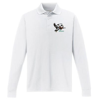 Ducks The Sopranos Do You Feel Depressed The Duck Left I Performance Long Sleeve Polo