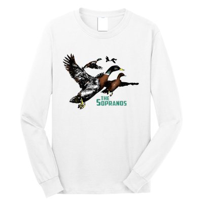 Ducks The Sopranos Do You Feel Depressed The Duck Left I Long Sleeve Shirt