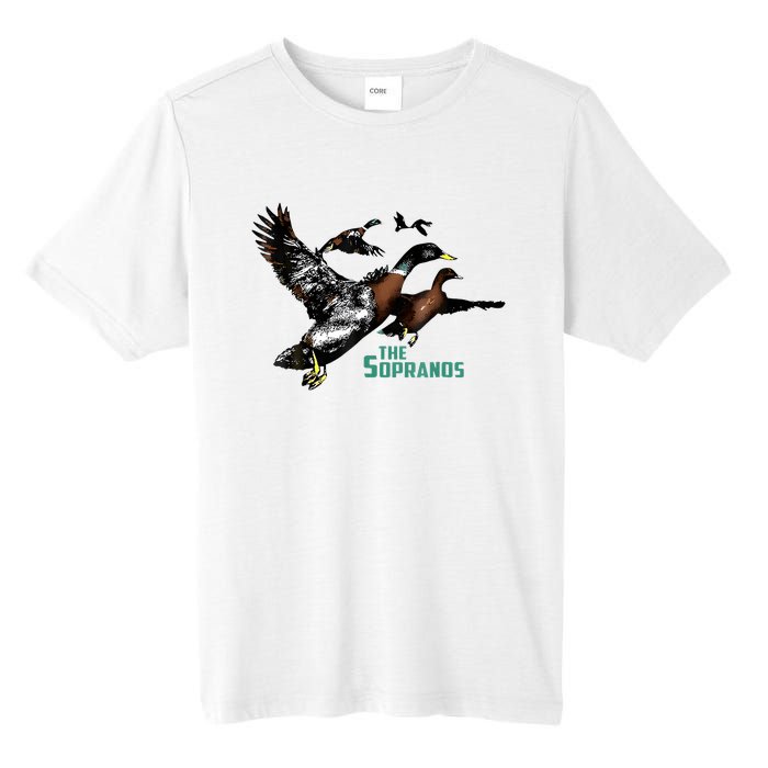 Ducks The Sopranos Do You Feel Depressed The Duck Left I Tall Fusion ChromaSoft Performance T-Shirt