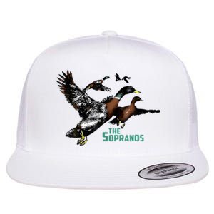 Ducks The Sopranos Do You Feel Depressed The Duck Left I Flat Bill Trucker Hat