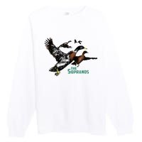 Ducks The Sopranos Do You Feel Depressed The Duck Left I Premium Crewneck Sweatshirt