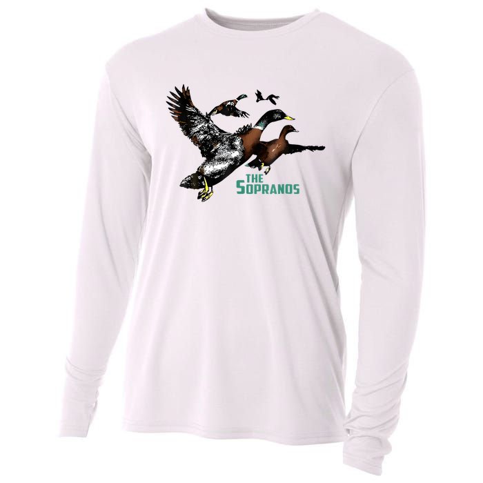 Ducks The Sopranos Do You Feel Depressed The Duck Left I Cooling Performance Long Sleeve Crew