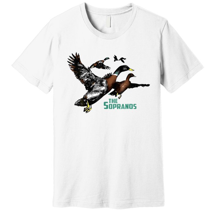 Ducks The Sopranos Do You Feel Depressed The Duck Left I Premium T-Shirt