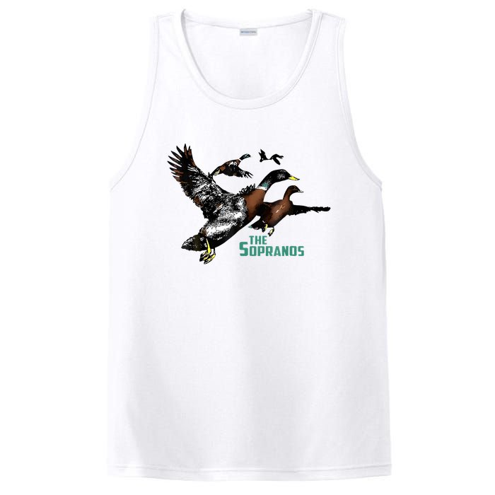 Ducks The Sopranos Do You Feel Depressed The Duck Left I PosiCharge Competitor Tank