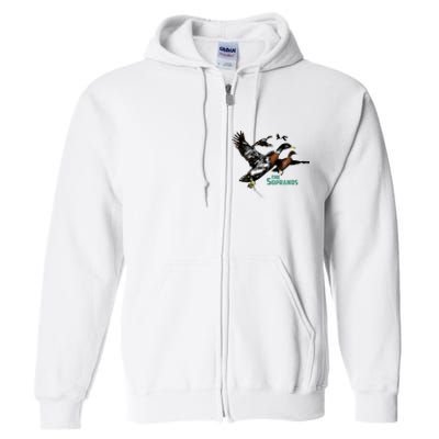 Ducks The Sopranos Do You Feel Depressed The Duck Left I Full Zip Hoodie