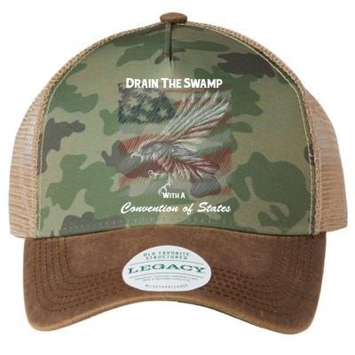 Drain The Swamp With A Convention Of States Legacy Tie Dye Trucker Hat