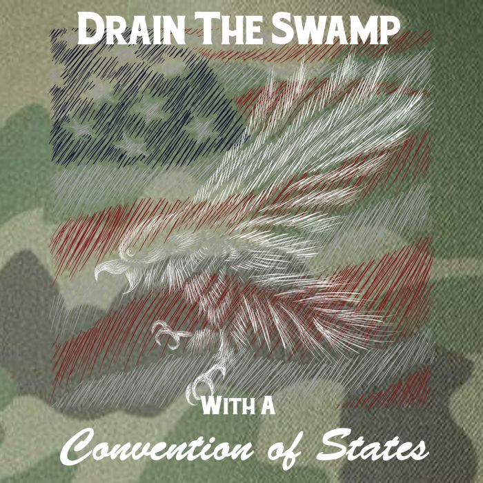 Drain The Swamp With A Convention Of States Legacy Tie Dye Trucker Hat