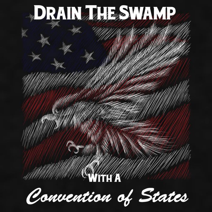 Drain The Swamp With A Convention Of States Ladies PosiCharge Tri-Blend Wicking Tank