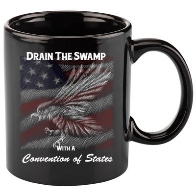 Drain The Swamp With A Convention Of States 11oz C Handle Ceramic Mug